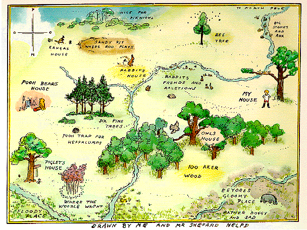 Image Map of the 100 Acre Wood